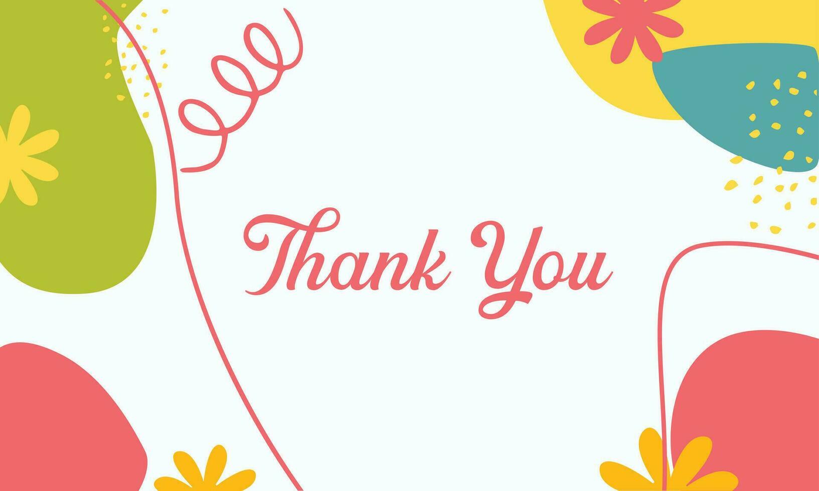 thank you minimalist square banner template. Suitable for social media posts, flyer,backgroud and web internet ads vector