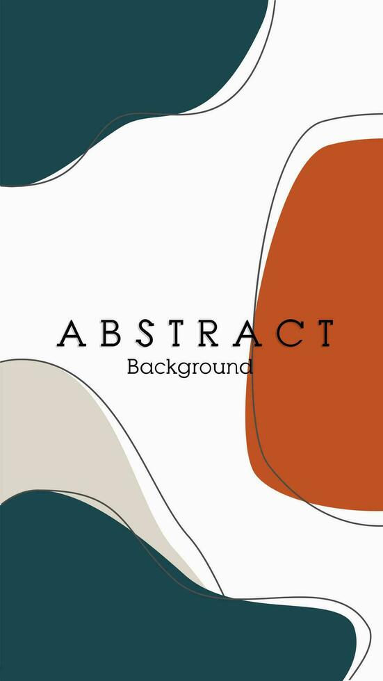 modern abstract greend and orange clasic background vector