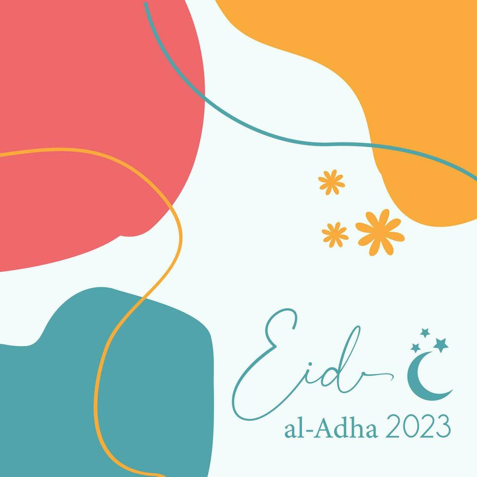 Eid al adha 2023 background design vector