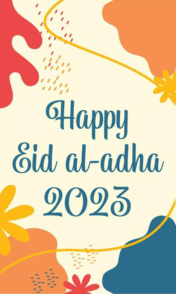 Eid al adha 2023 background design vector
