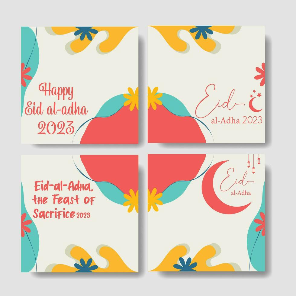 Eid al adha 2023 background design vector