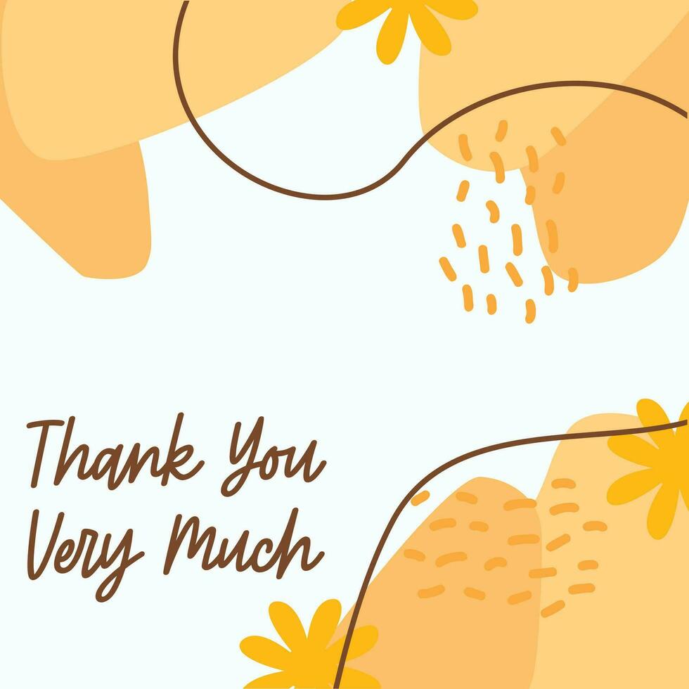 thank you for social media post Suitable for story banner flyer and web internet ads vector