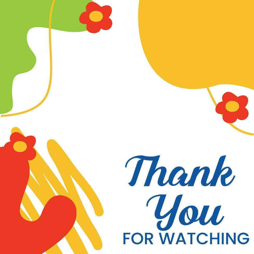 thank you for social media post Suitable for story banner flyer and web internet ads vector