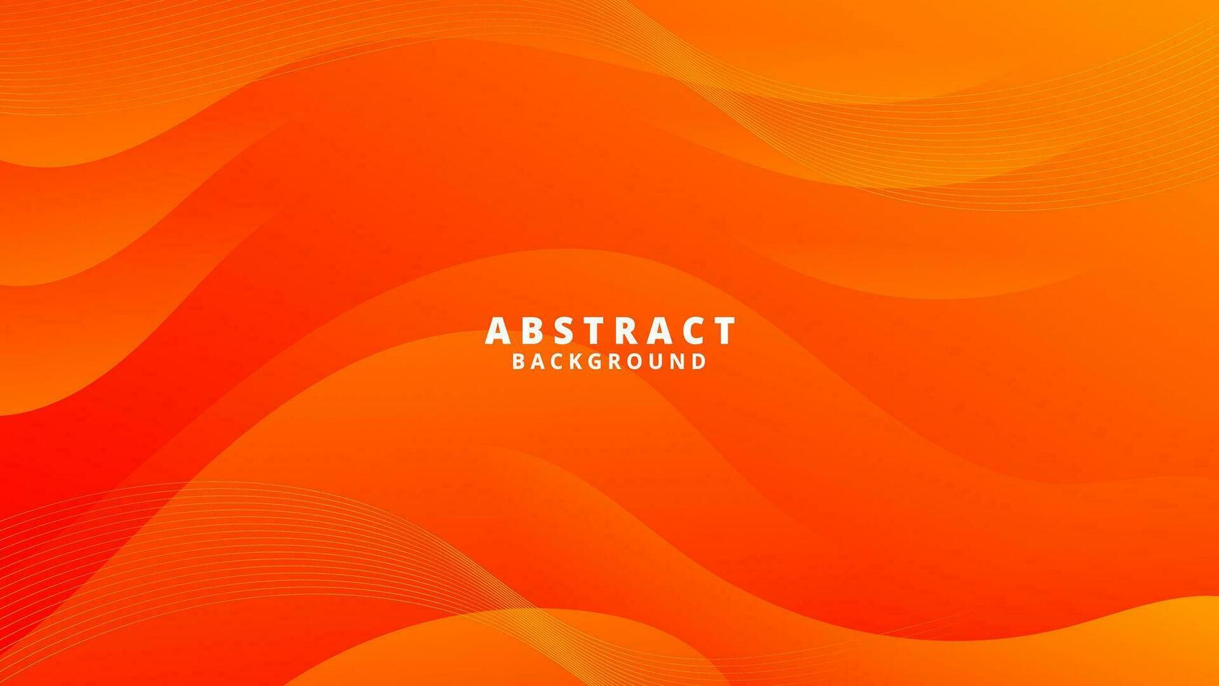 Abstract Gradient Orange liquid Wave Background vector