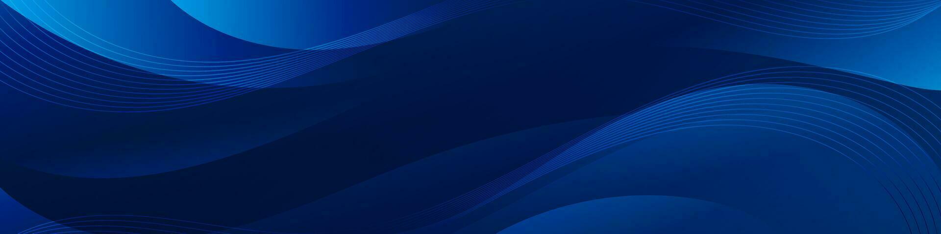 Abstract Gradient Blue liquid Wave Banner Template vector