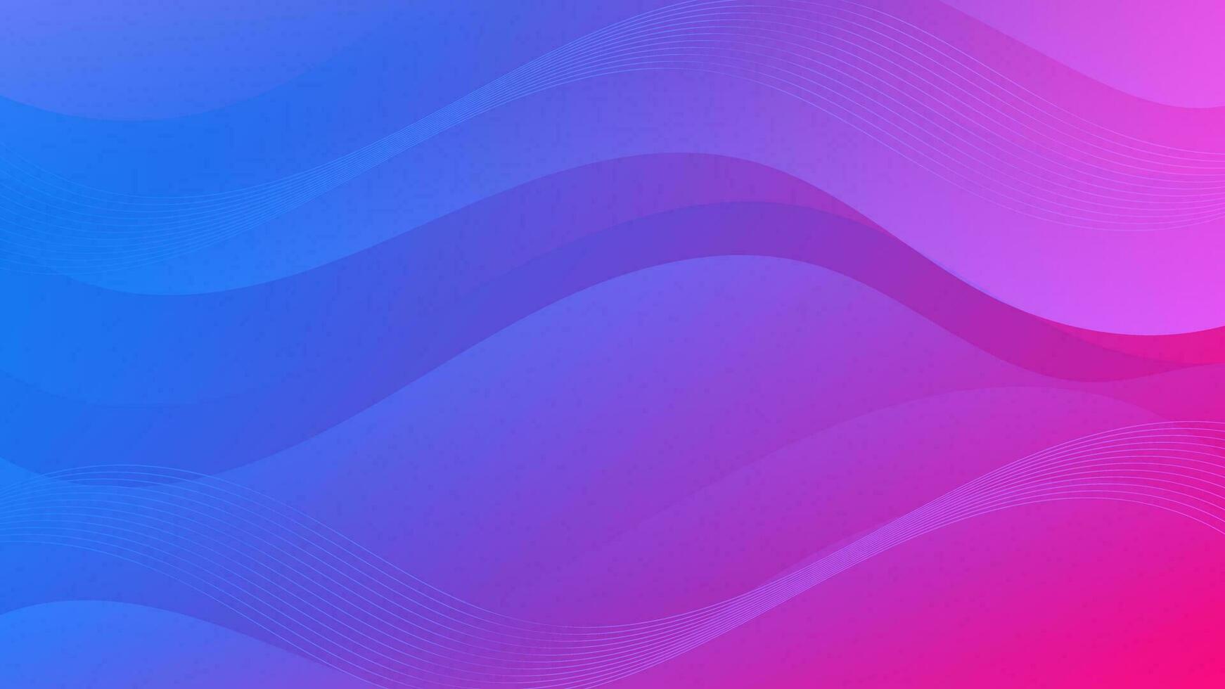 Abstract Gradient purple blue liquid Wave Background vector