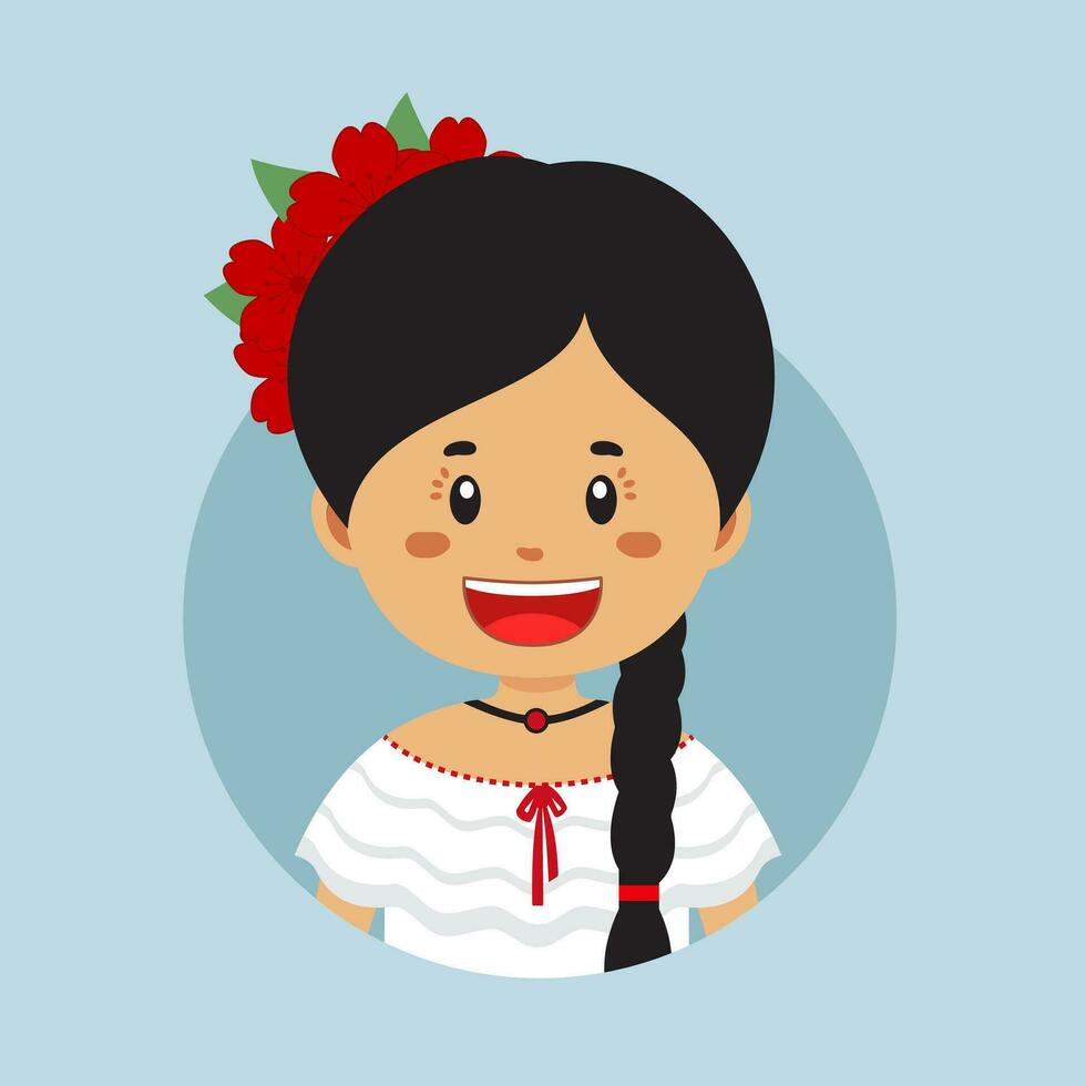 avatar de un costa rica personaje vector