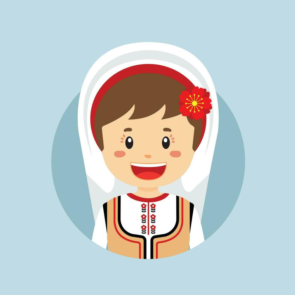 Avatar of a Moldova Character vector