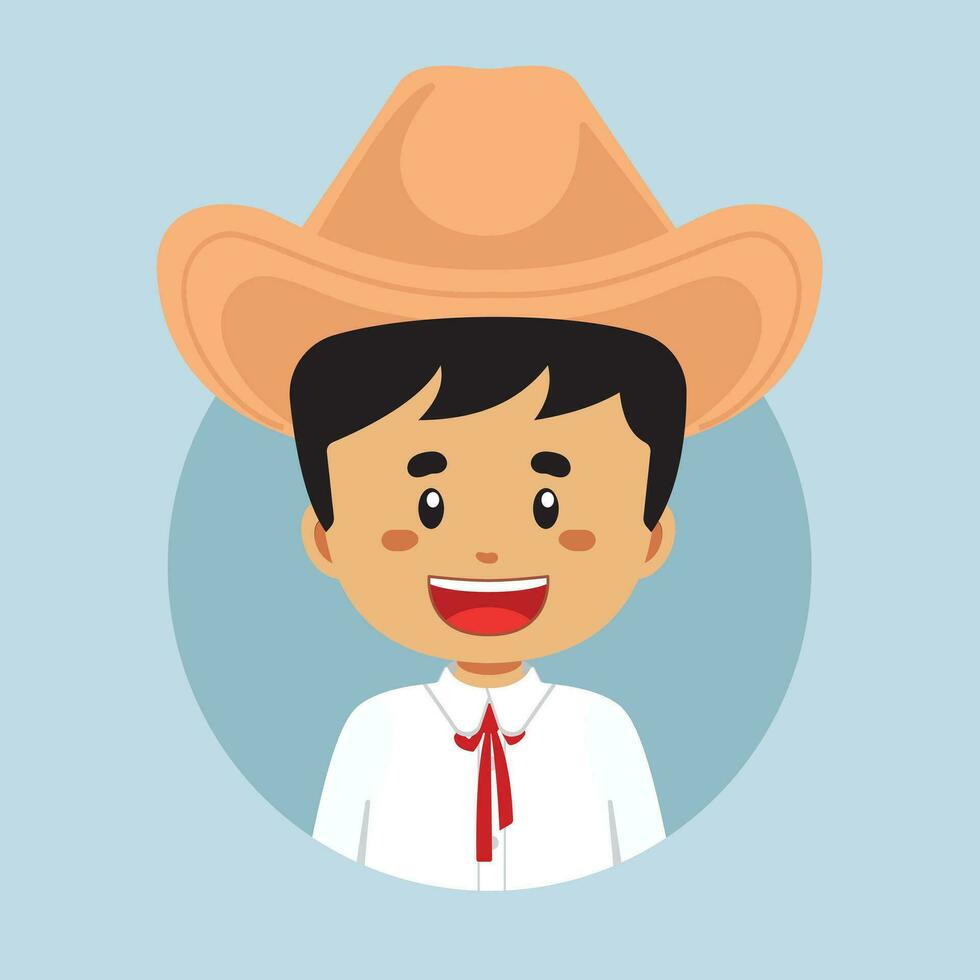 Avatar of a Costa Rica Character vector