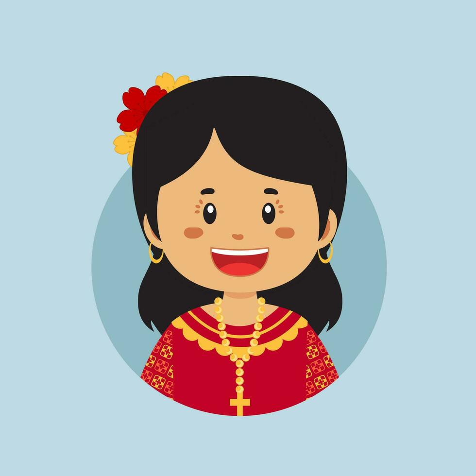 Avatar of a Paraguay Character vector