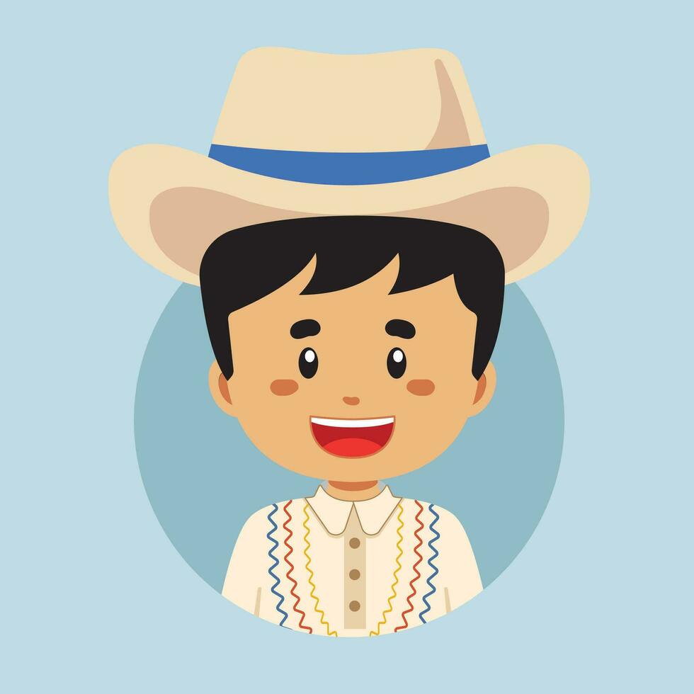 avatar de un hoduras personaje vector