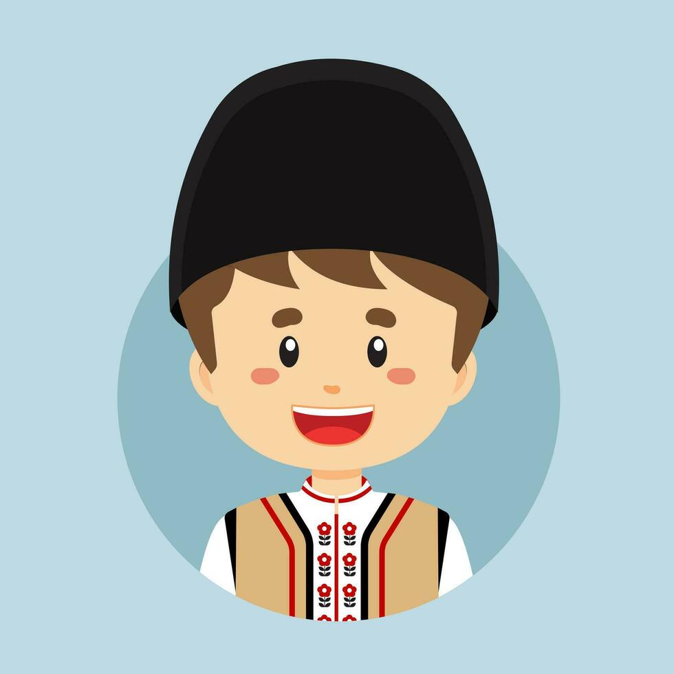 Avatar of a Moldova Character vector