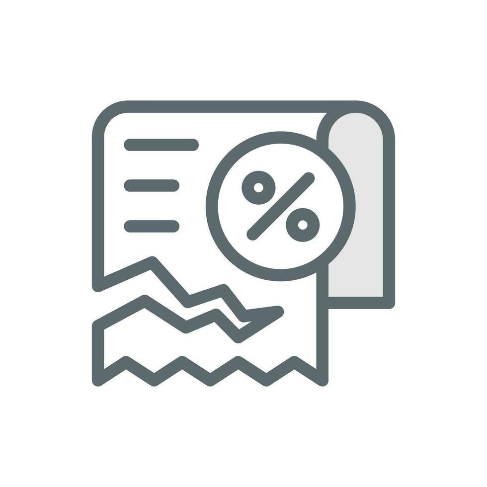 rebate, discounts concept illustration line icon design editable vector eps10