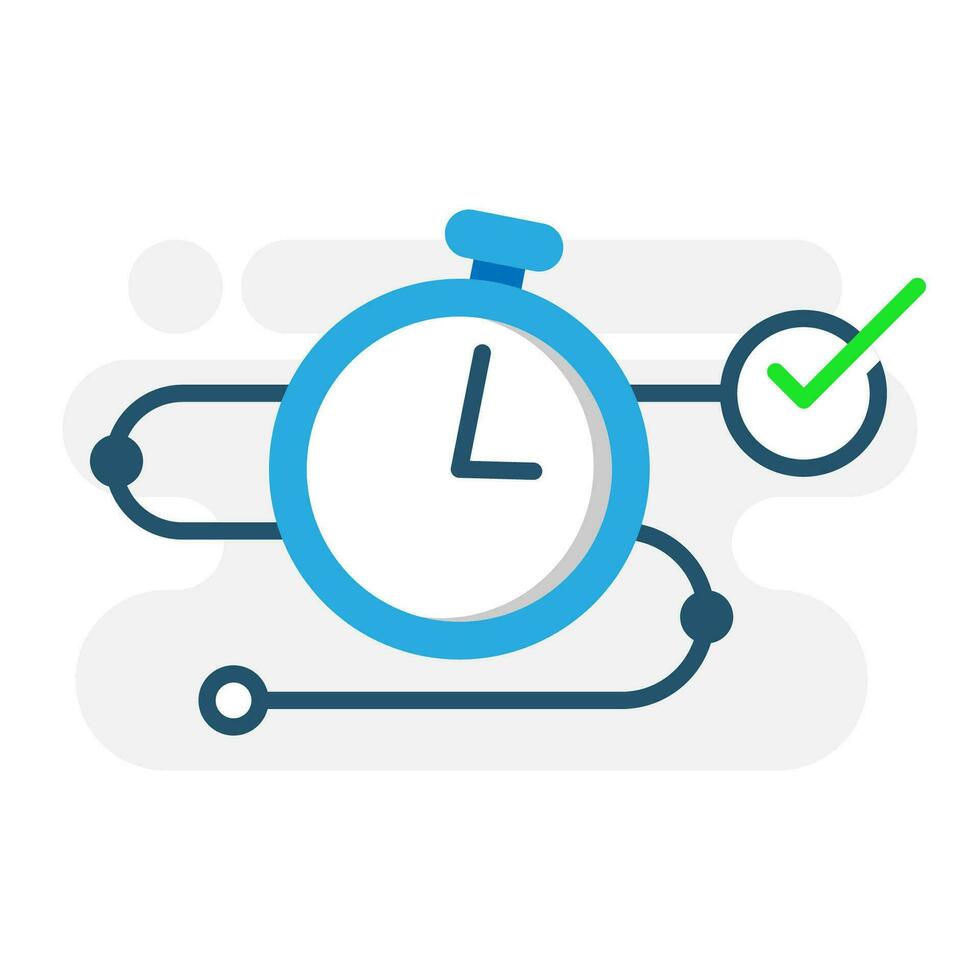 project timeline concept illustration flat design vector eps10. modern graphic element for landing page ui, infographic, icon