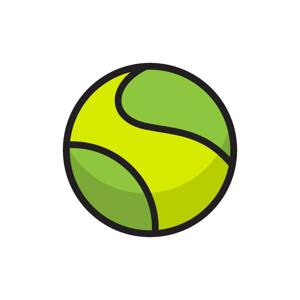 tenis pelota icono vector diseño plantillas sencillo y moderno