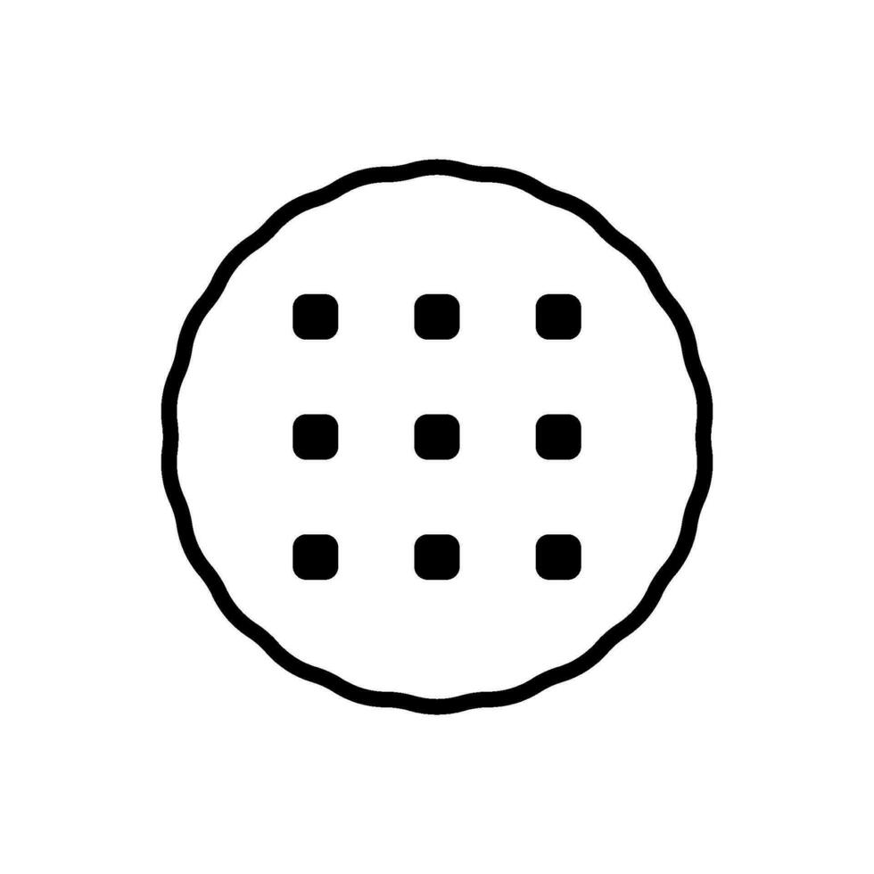 Biscuit cracker icon vector design templates simple and modern
