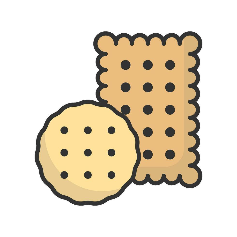 Biscuit cracker icon vector design templates simple and modern