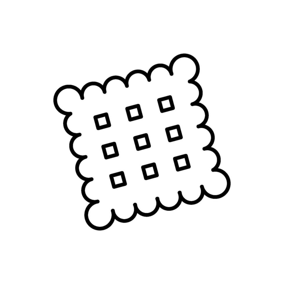 Biscuit cracker icon vector design templates simple and modern