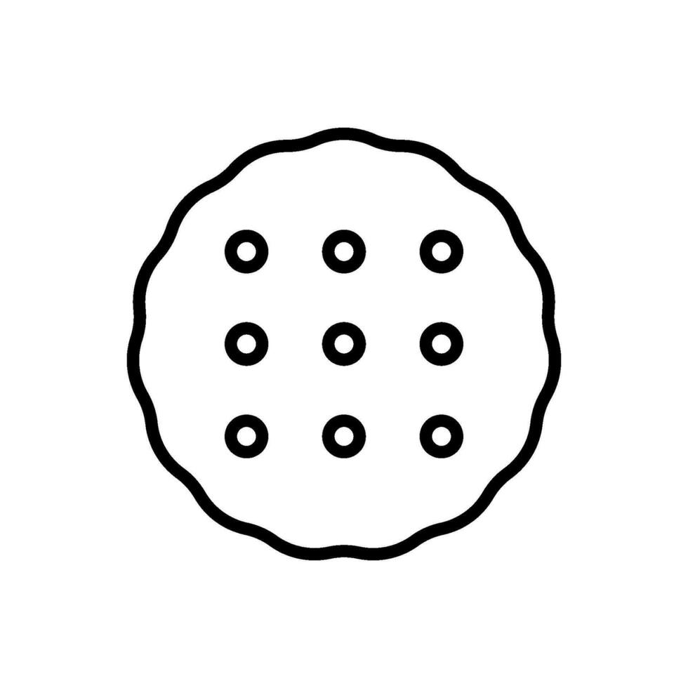 Biscuit cracker icon vector design templates simple and modern