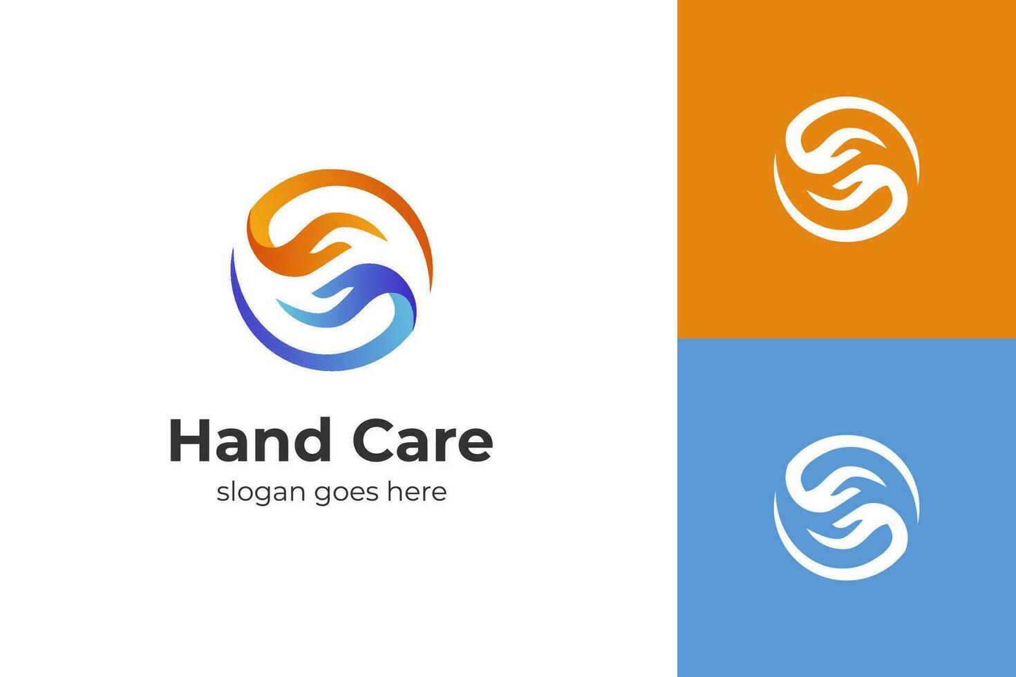 hand care logo design people helpful and healthy care vector icon design, graphic element
