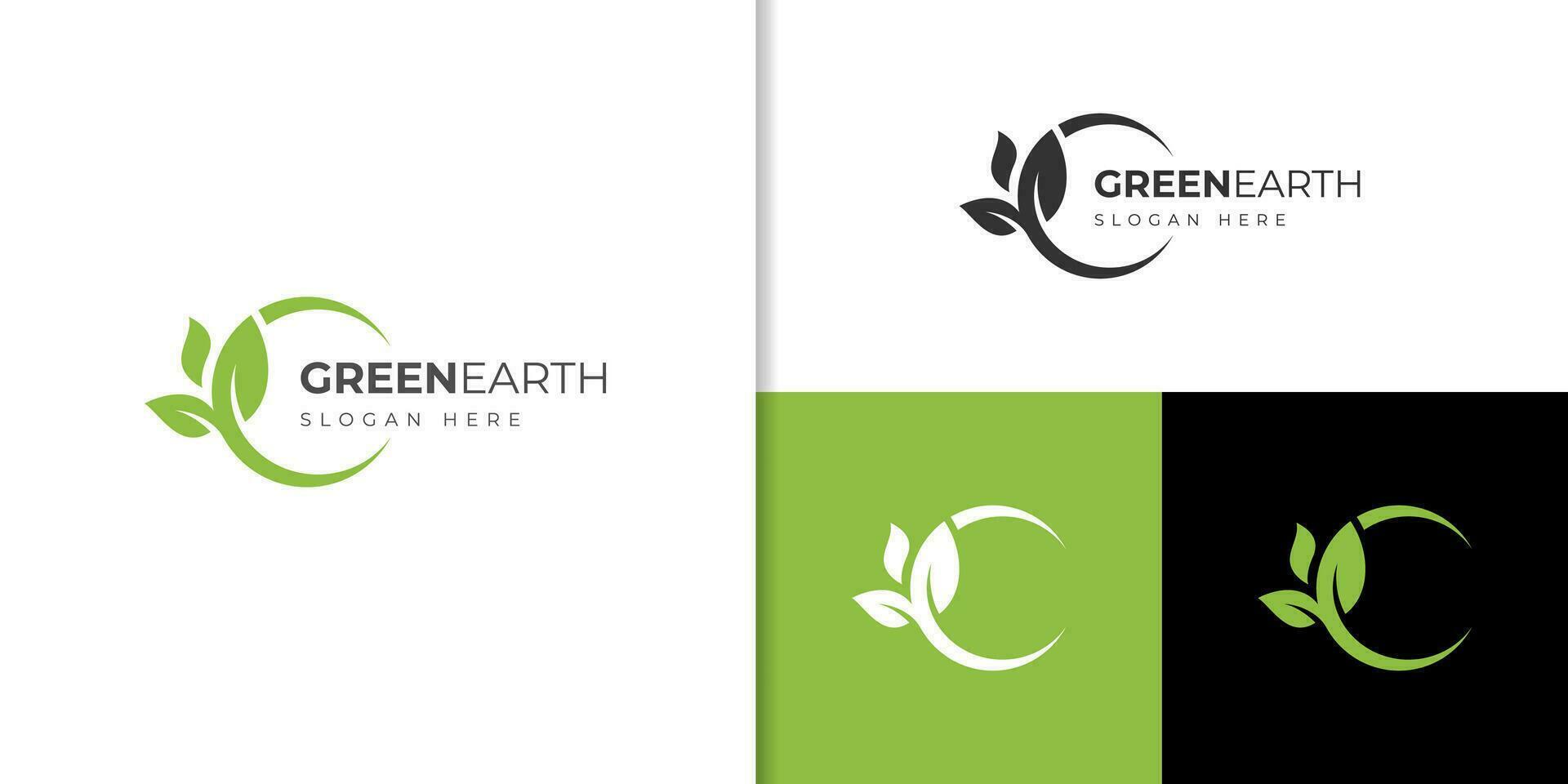 nature globe and earth leaf logo icon design, ecology friendly logo design illustration, saving logo symbol and world environmental design concept vector