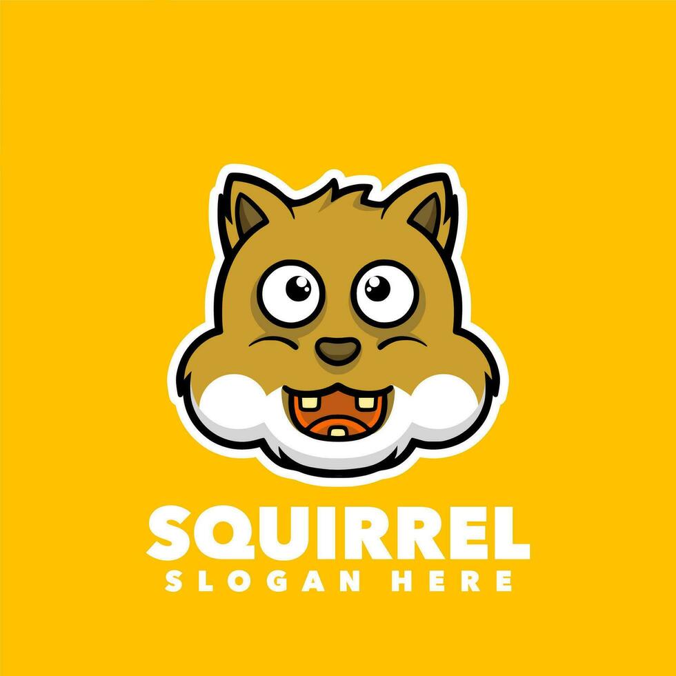 Squirrel funny mascot vector