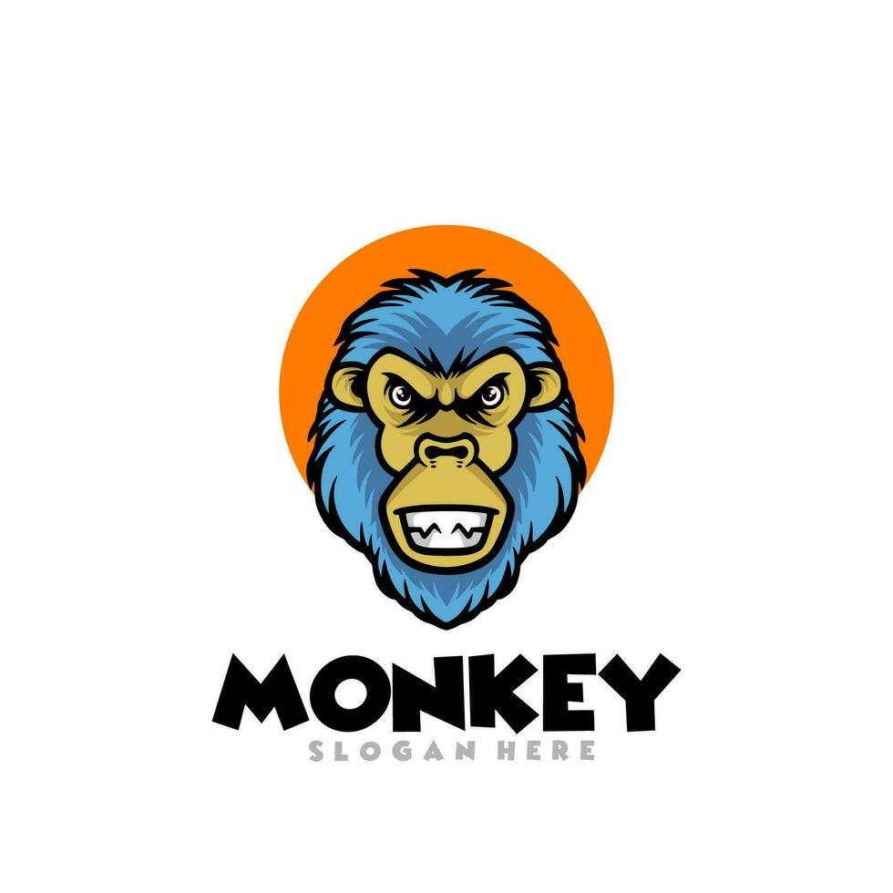 Monkey cartoon funny vector