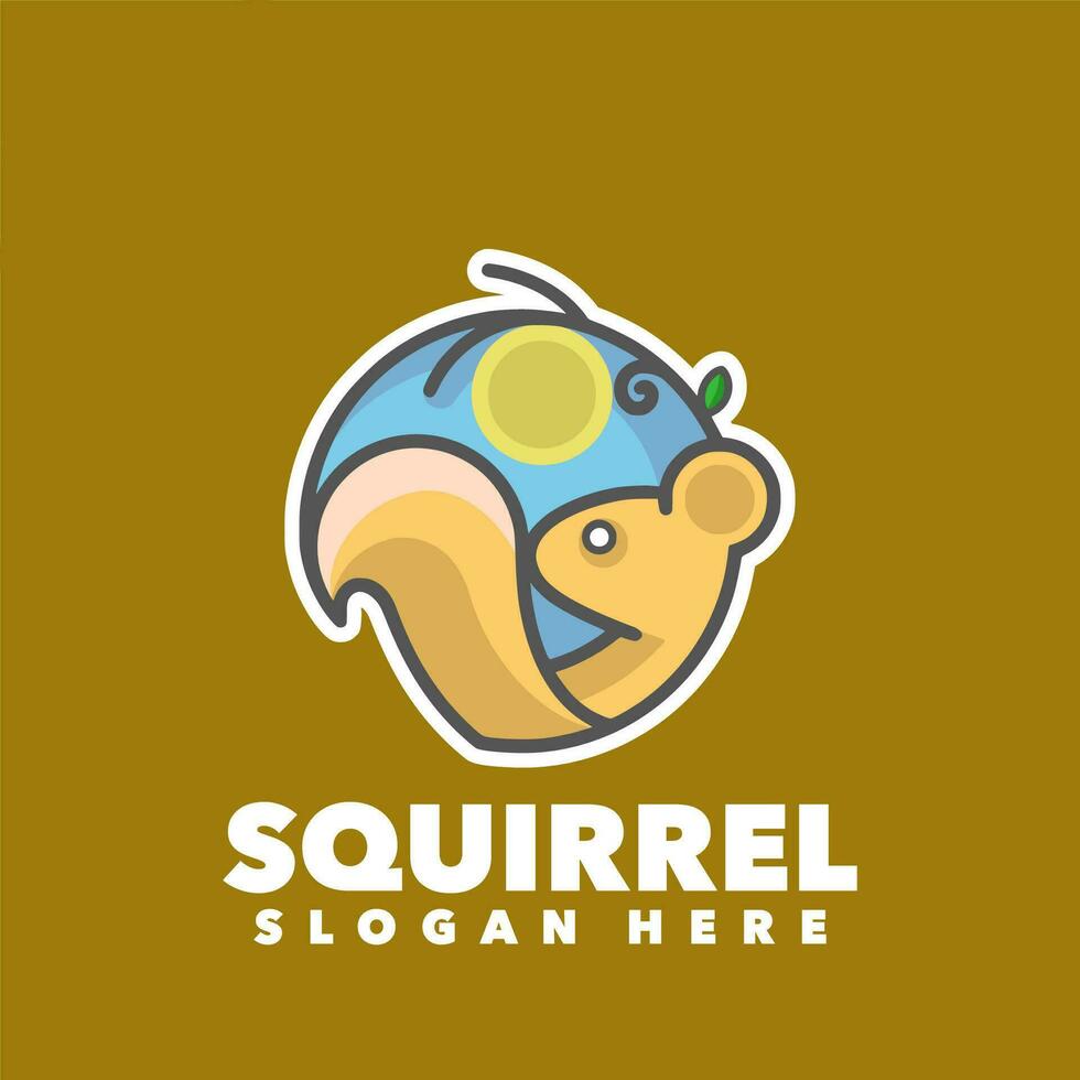 Squirrel symbol logo vector