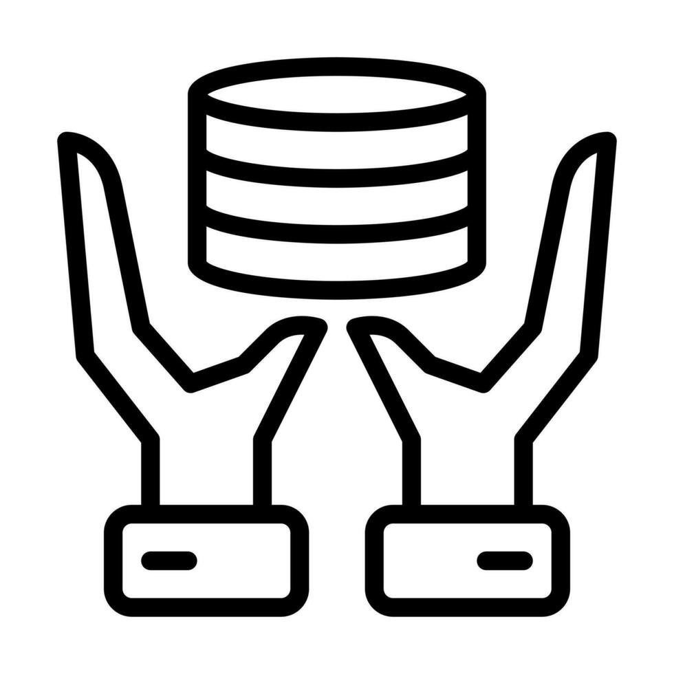 database line icon vector