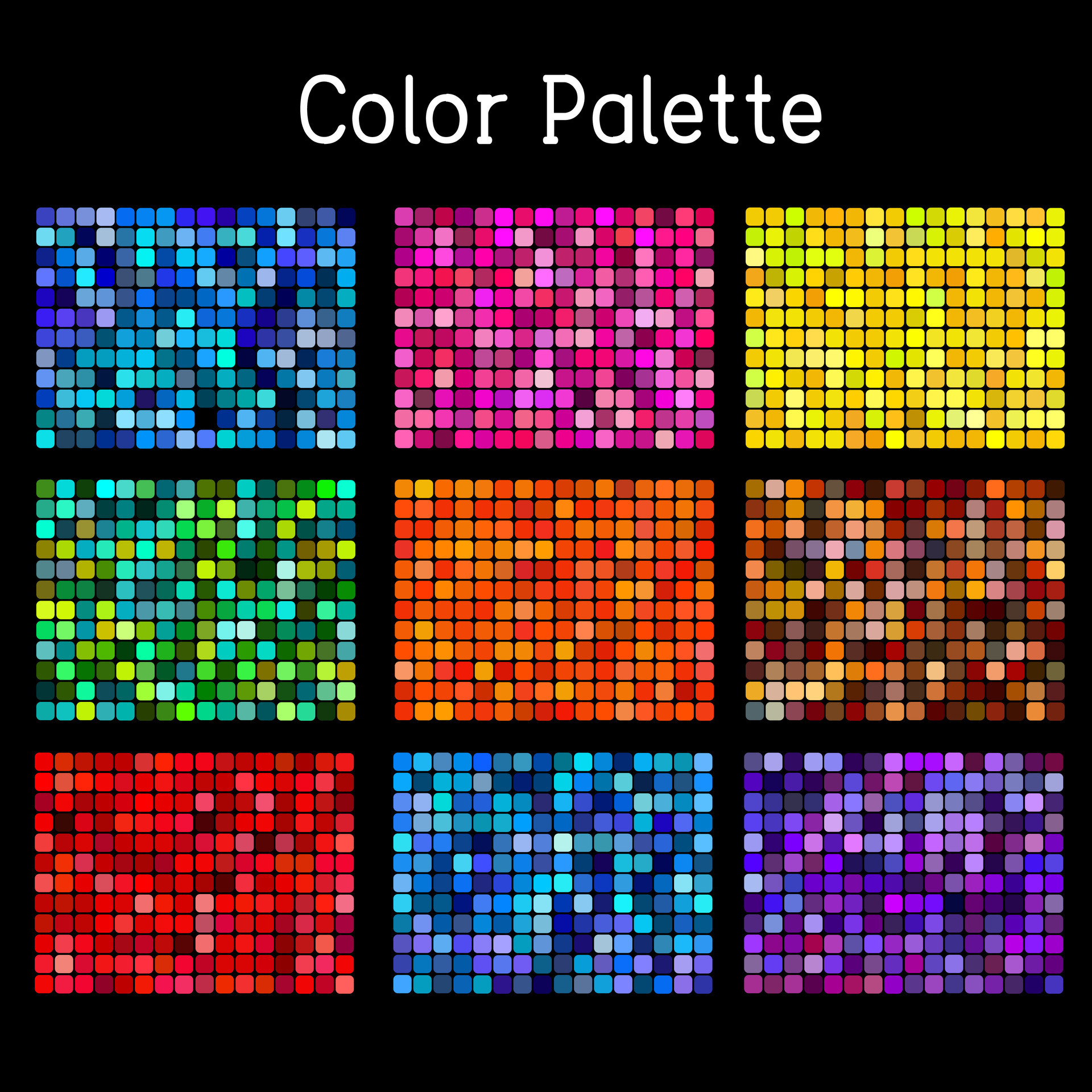 The journey of Colors - Basic Color palette 25675039 Vector Art at Vecteezy