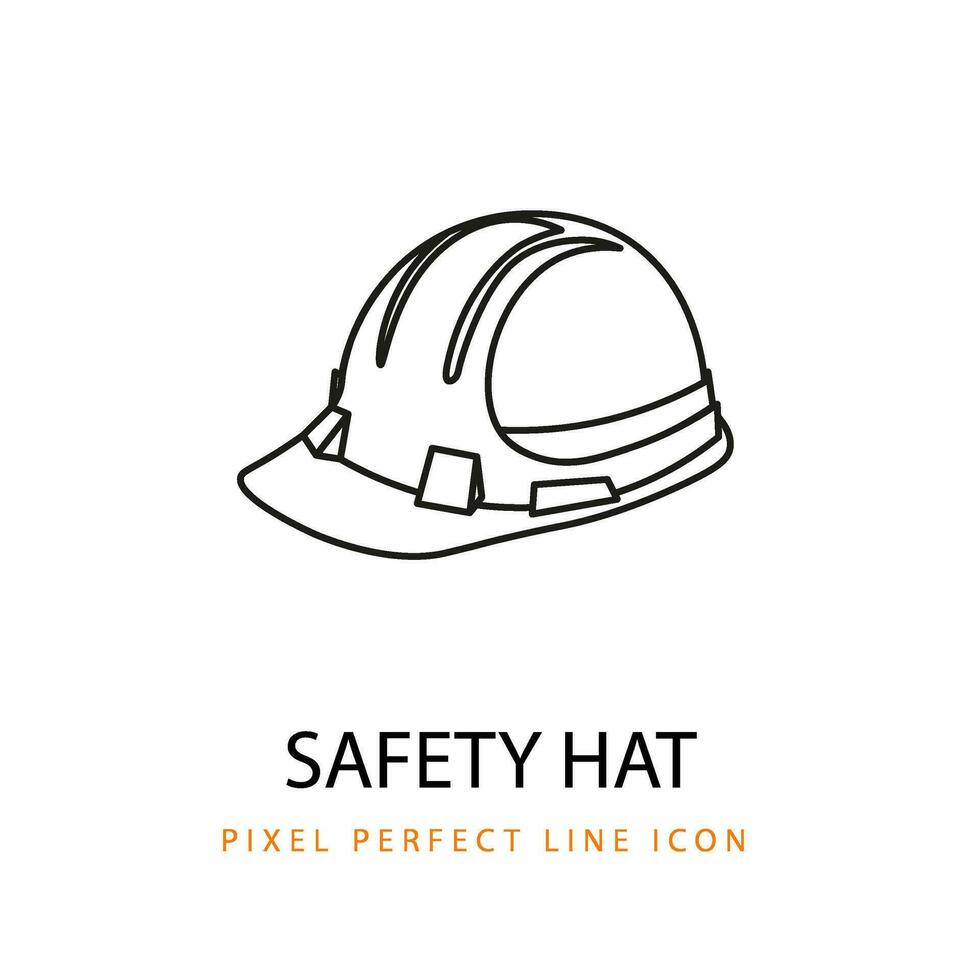 Construction Safety Hat Hard Helmet Vector PNG Illustration