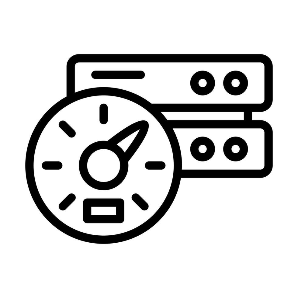 server performance line icon 25675198 Vector Art at Vecteezy