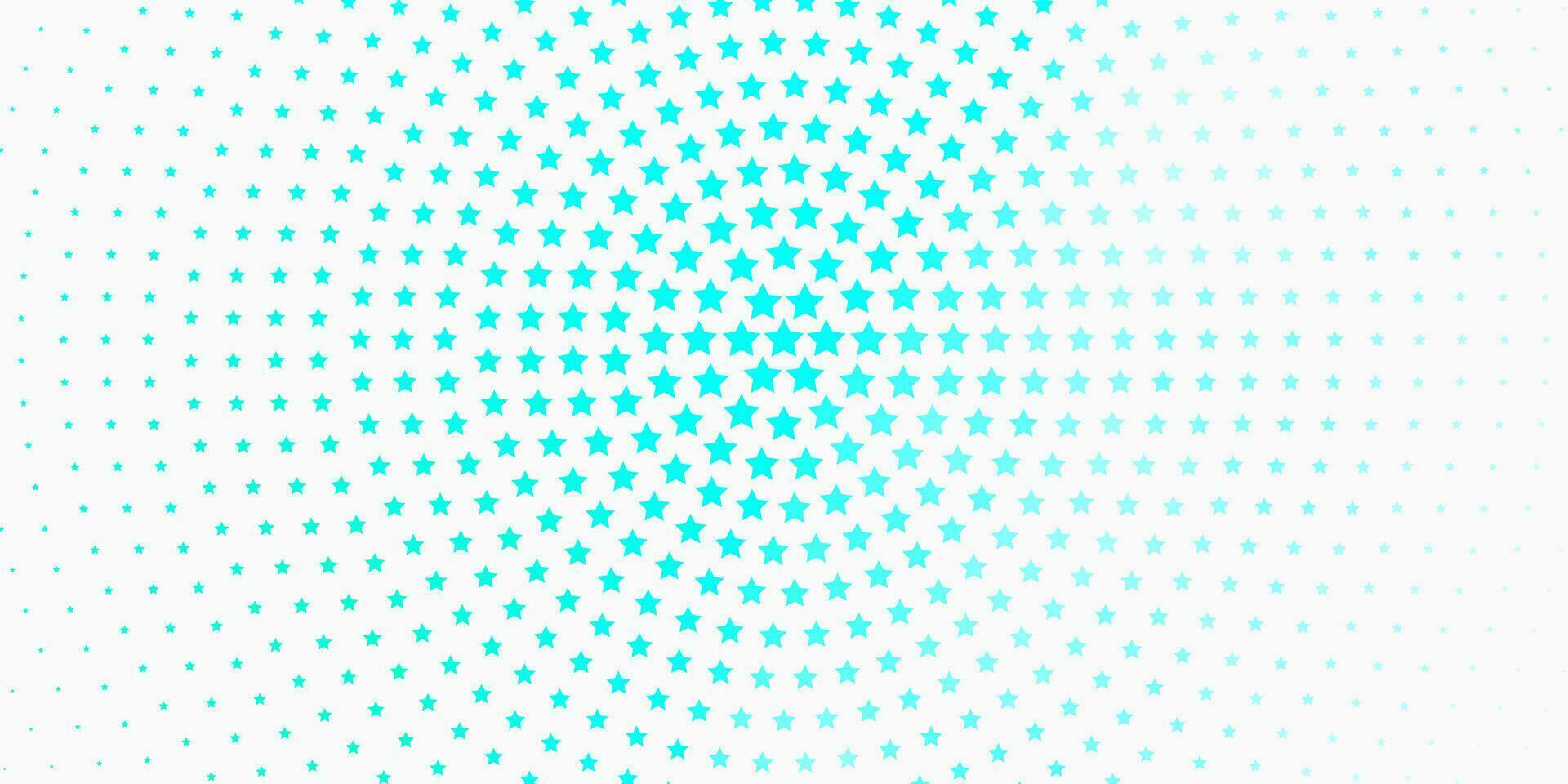 Light Green vector background with small and big stars.