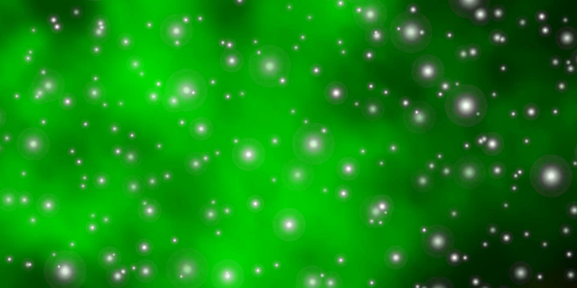 Light Green, Red vector texture with beautiful stars.