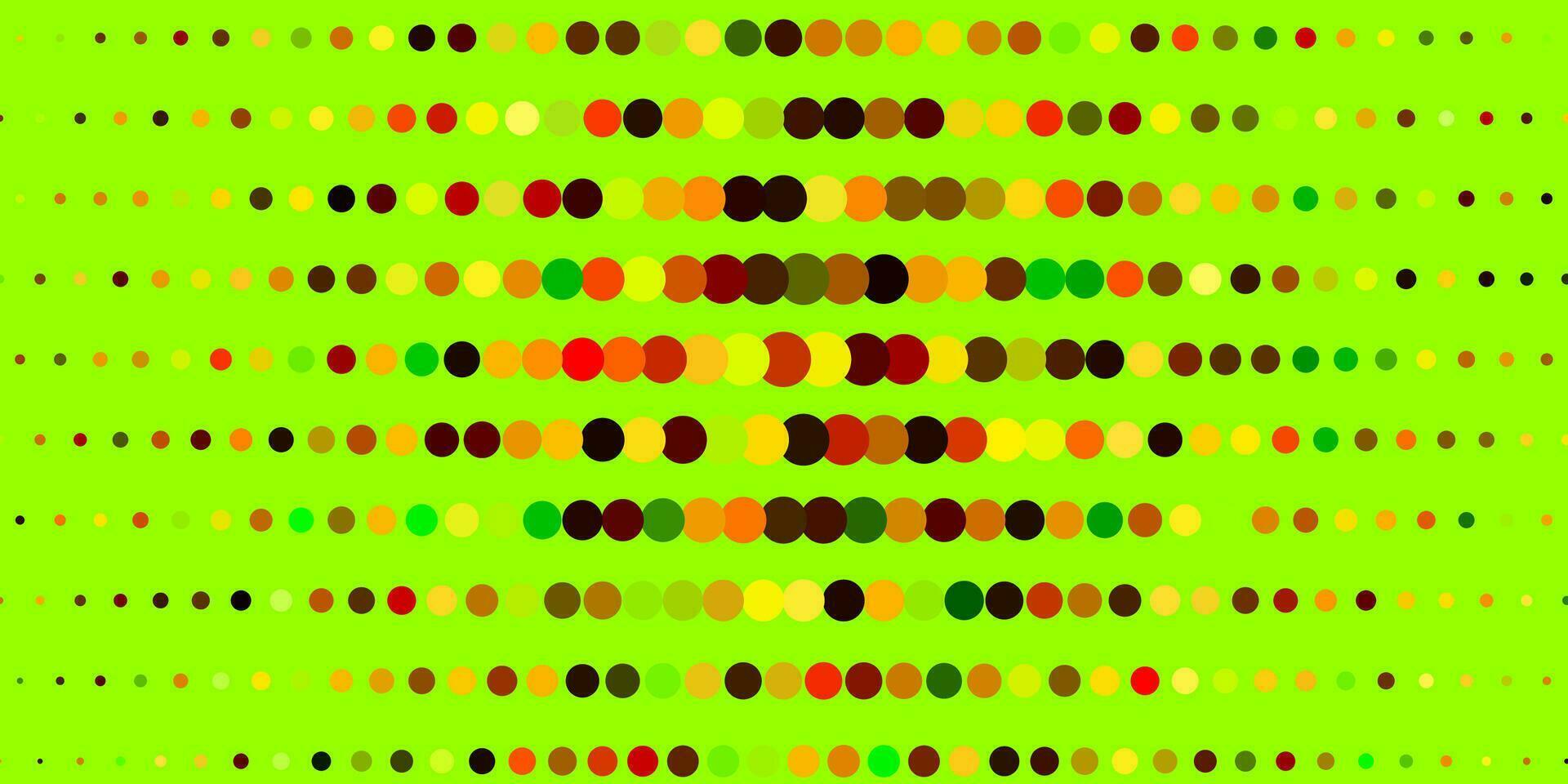 Dark Green, Yellow vector background with circles.