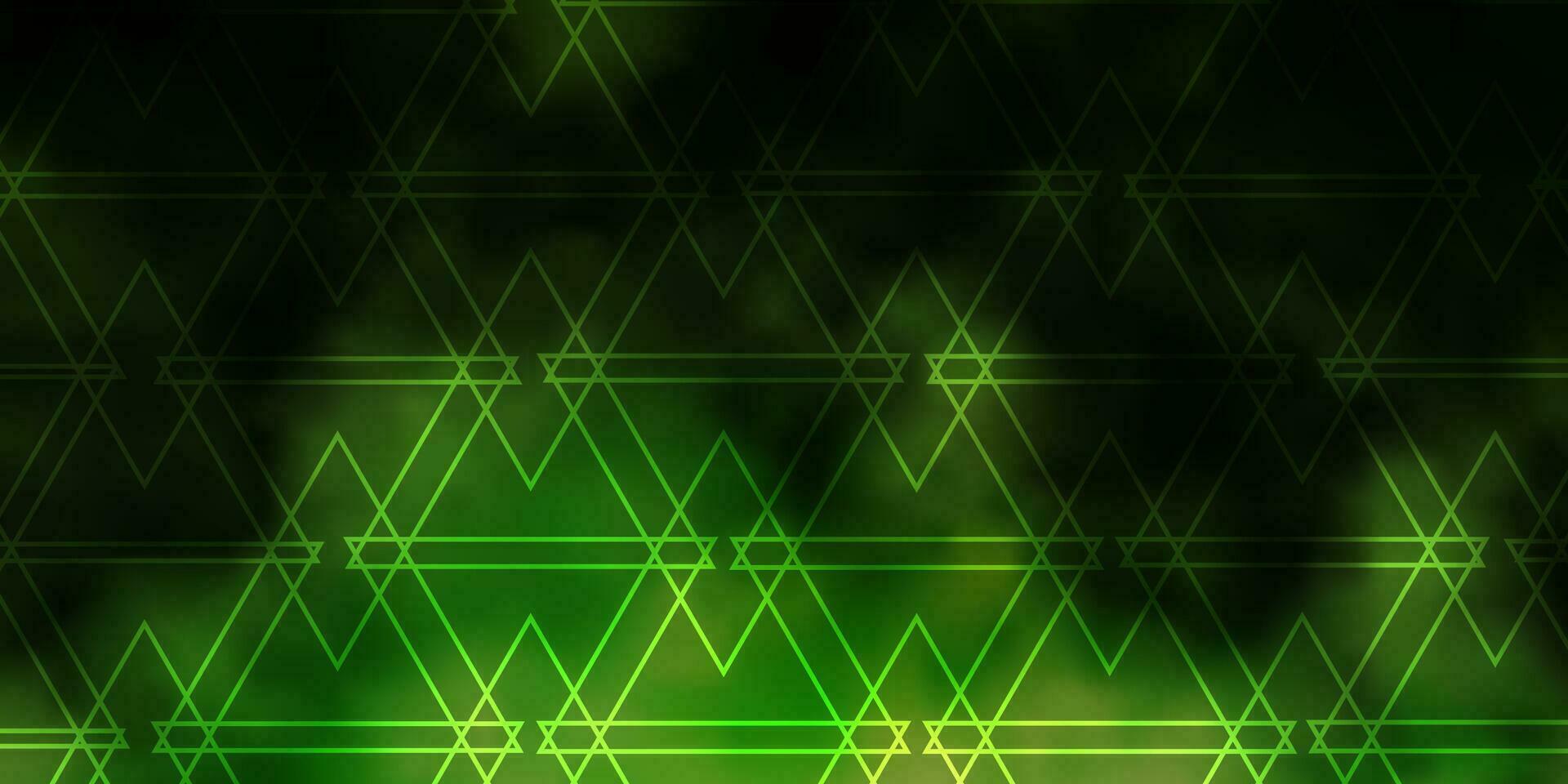 Light Green, Yellow vector background with polygonal style.