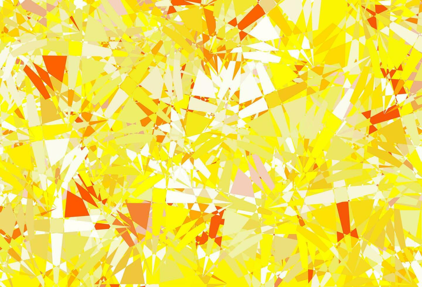 Light Yellow vector template with triangle shapes.