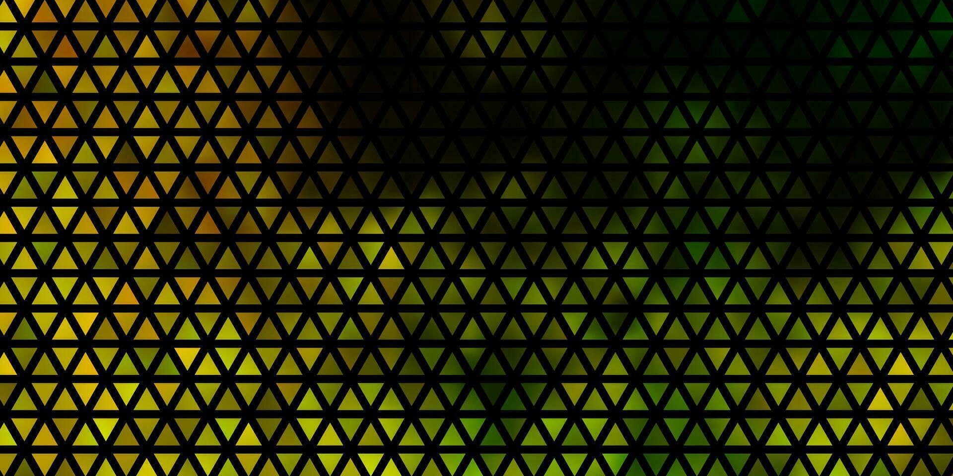 Light Green, Yellow vector background with polygonal style.