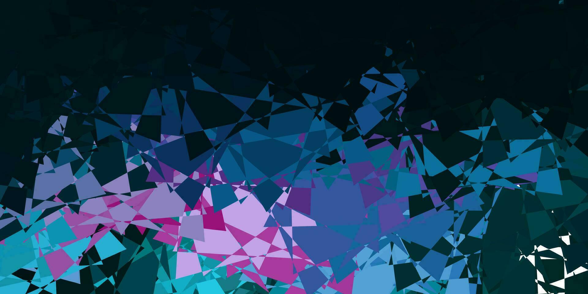 Dark Blue, Red vector background with triangles.