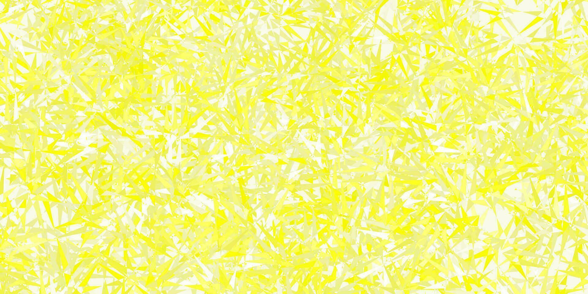 Light yellow vector background with triangles.