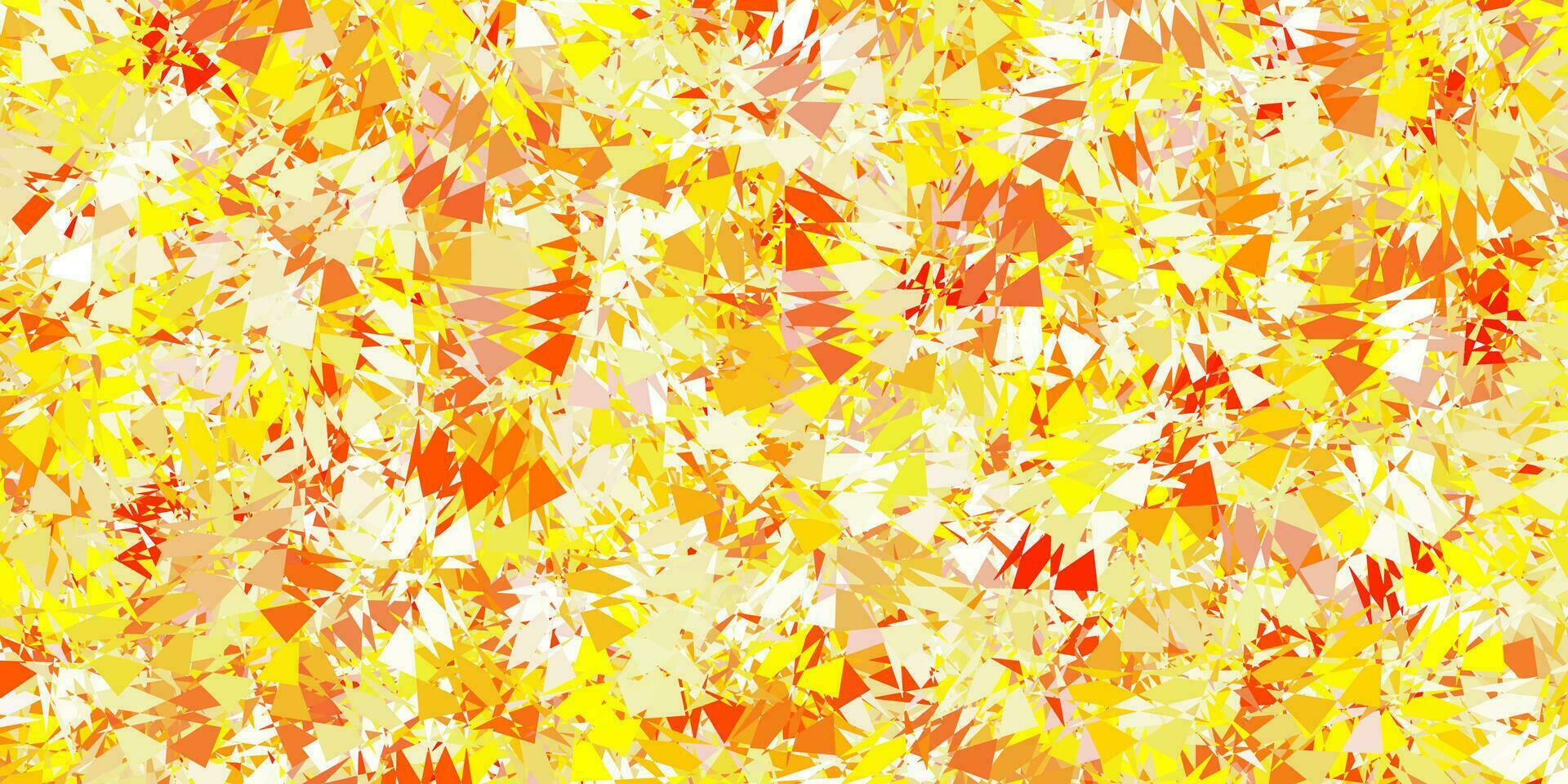 Light yellow vector texture with random triangles.