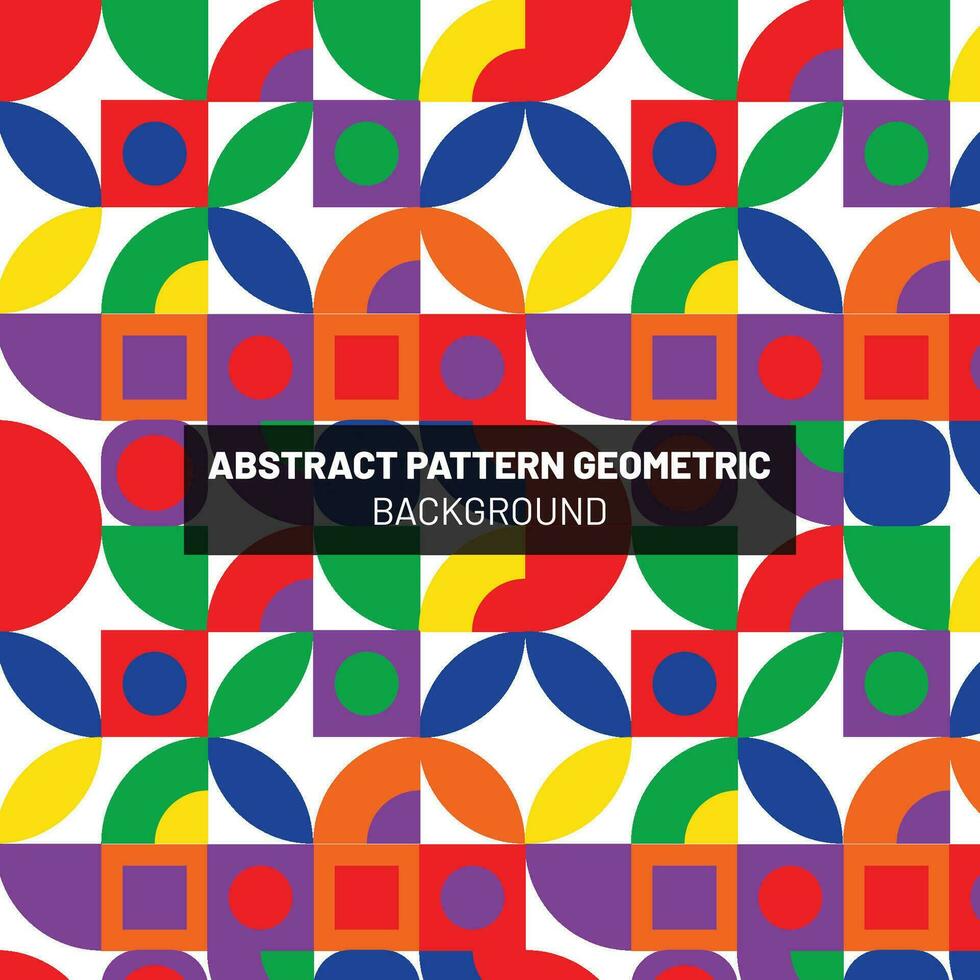 Abstract Pattern Geometric Background Design vector