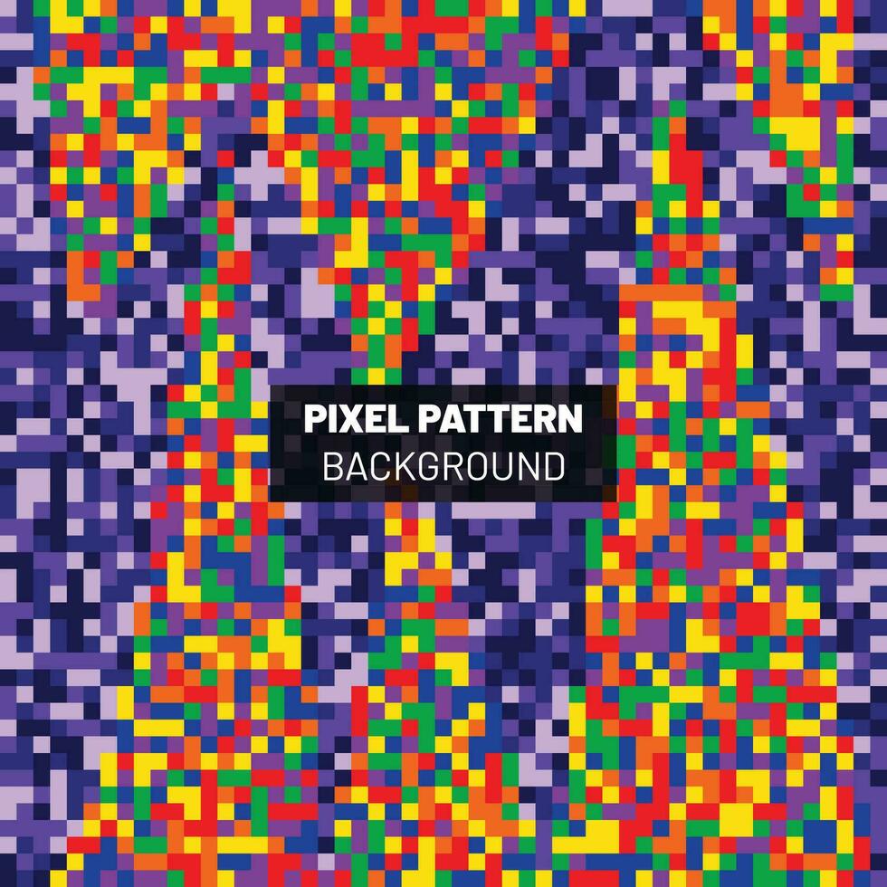 Pixel Pattern Abstract Background Design vector