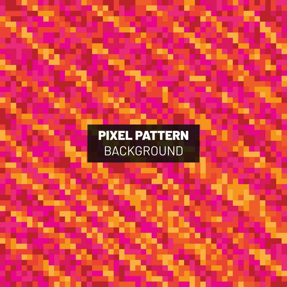 Pixel Pattern Background Design vector