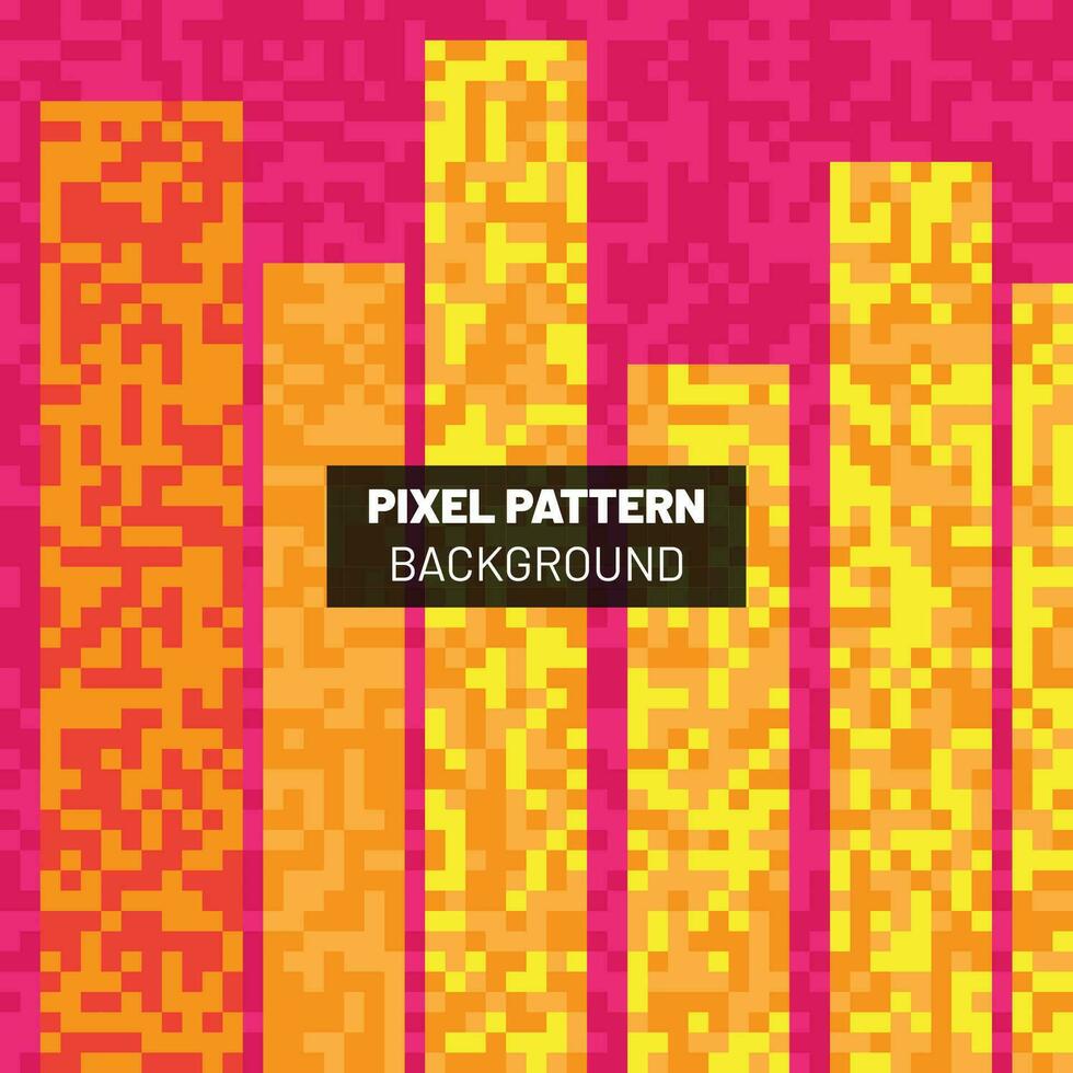 Pixel Pattern Background Design vector