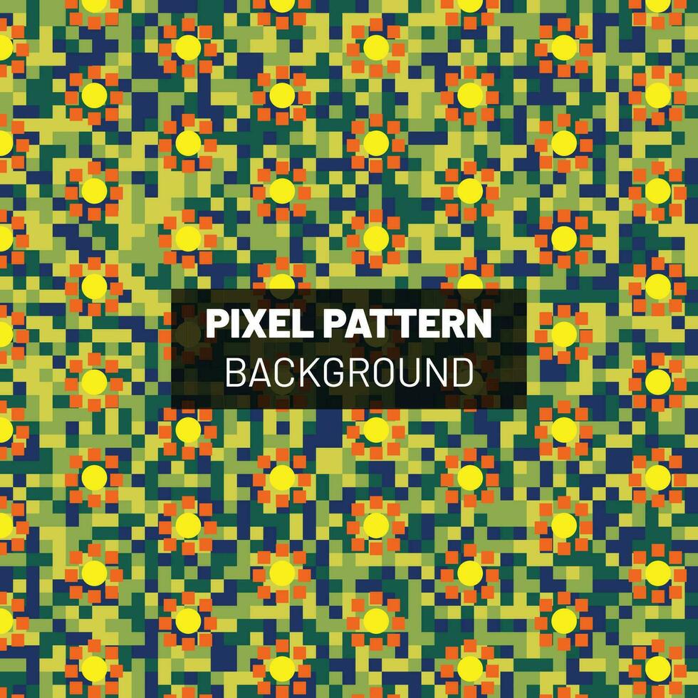 Pixel Pattern Abstract Background Design vector