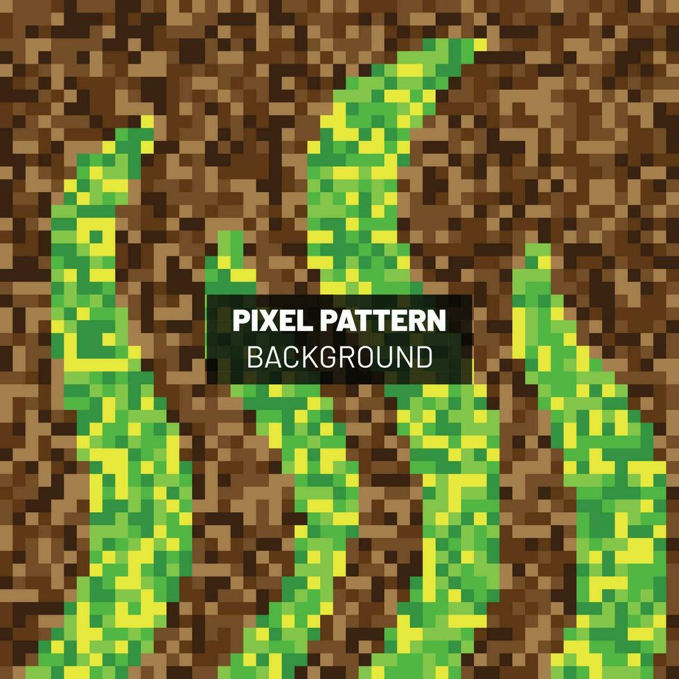 Pixel Pattern Abstract Background Design vector