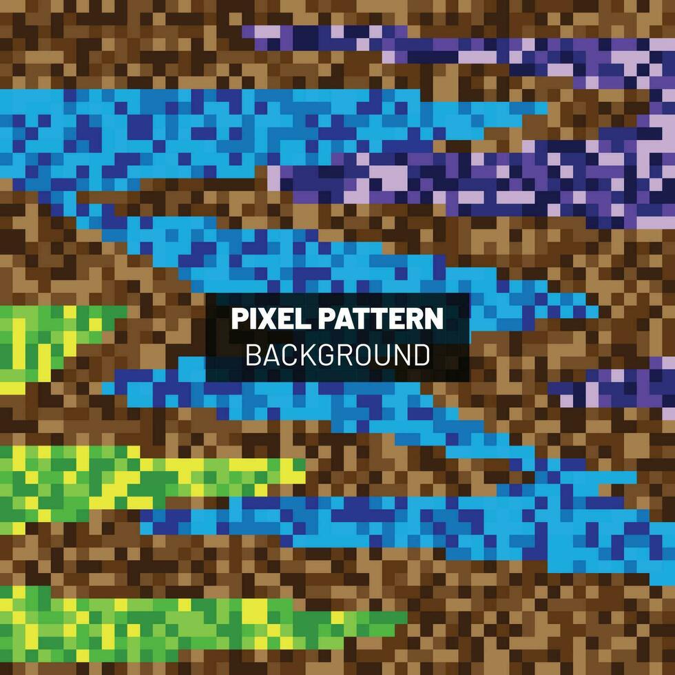 Pixel Pattern Abstract Background Design vector