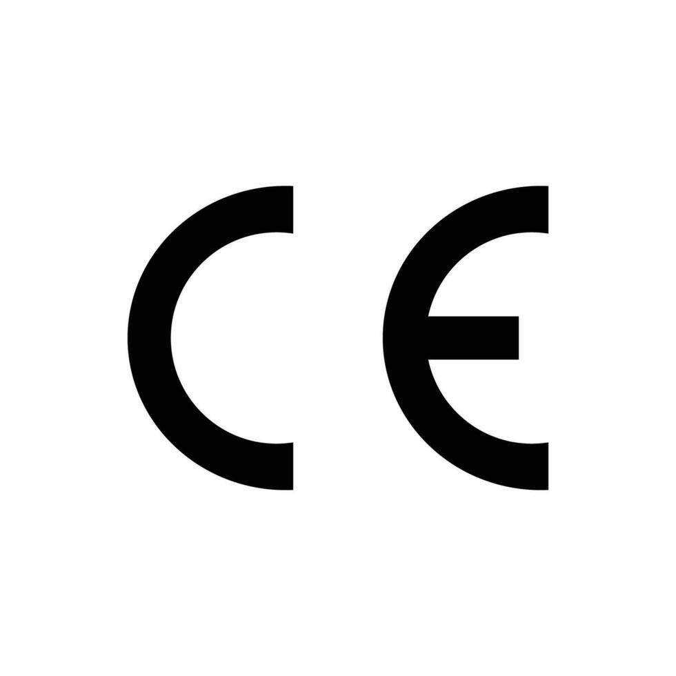 CE mark vector icon