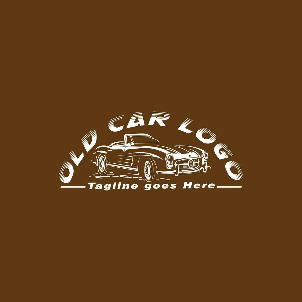 Automotive vector graphic of auto detailing and car garage service logo design template
